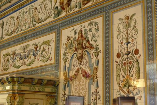 Das Innere der Dresdner Molkerei, Gebrüder Pfund